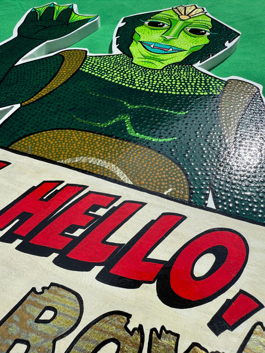 Gill from the Black Lagoon - Original Mixed-Media Artwork by Stoofy - STOOFY