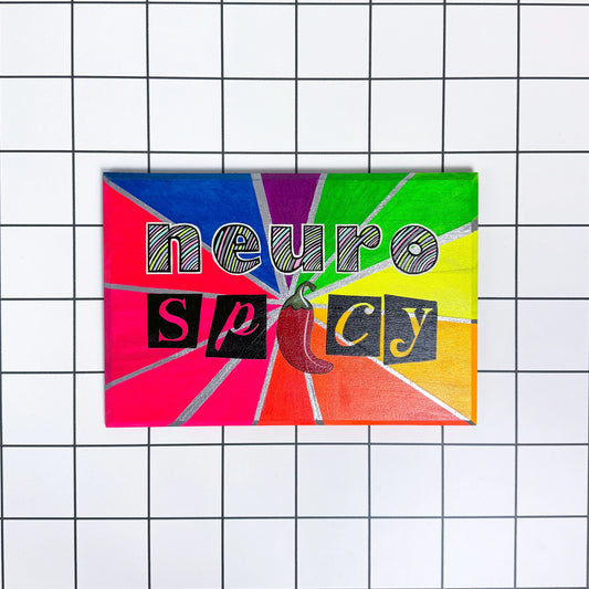 Neuro Spicy | Original Hand-Painted Sign | Stoofy - STOOFY