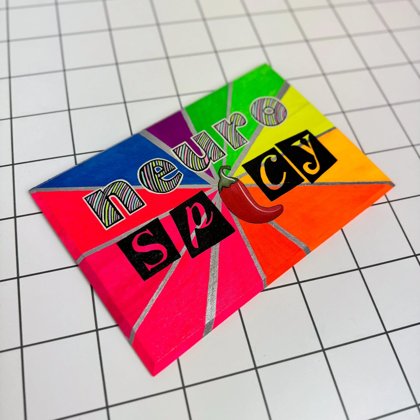 Neuro Spicy | Original Hand-Painted Sign | Stoofy - STOOFY