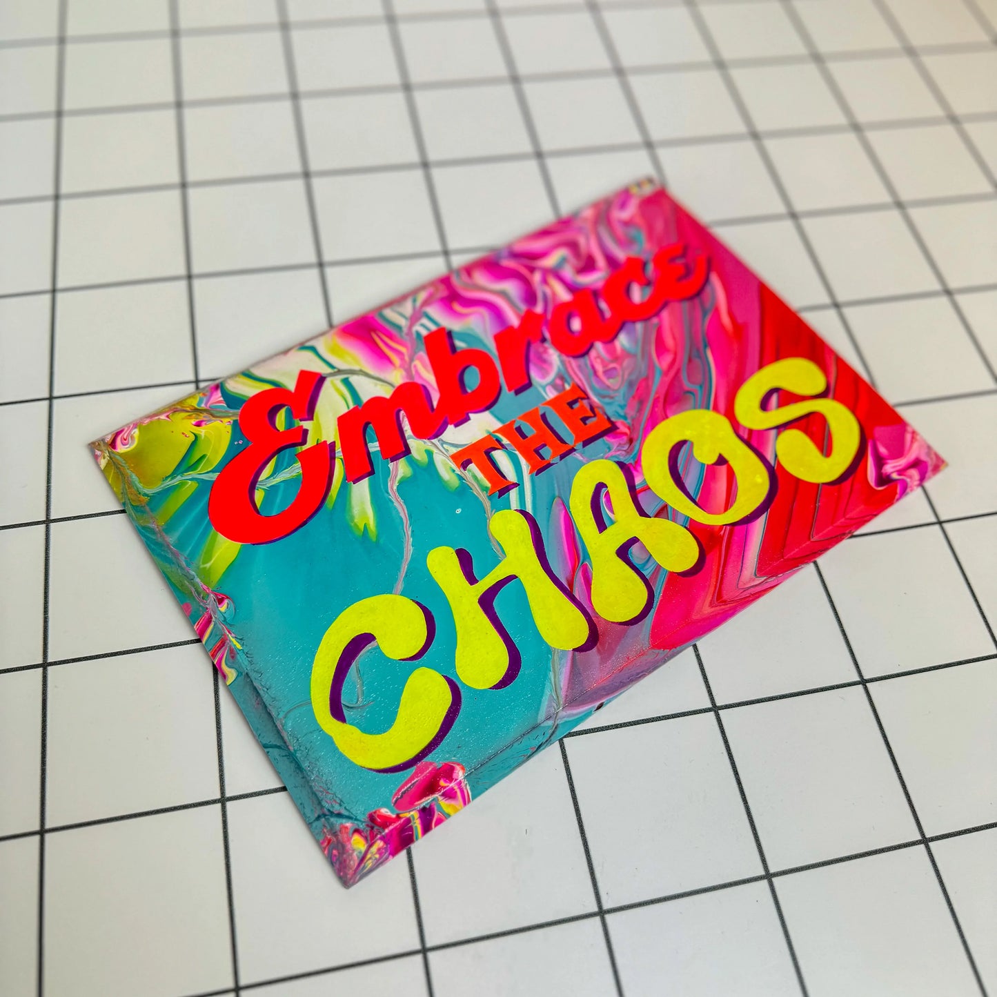 Embrace the Chaos | Original Hand-Painted Sign | Stoofy - STOOFY