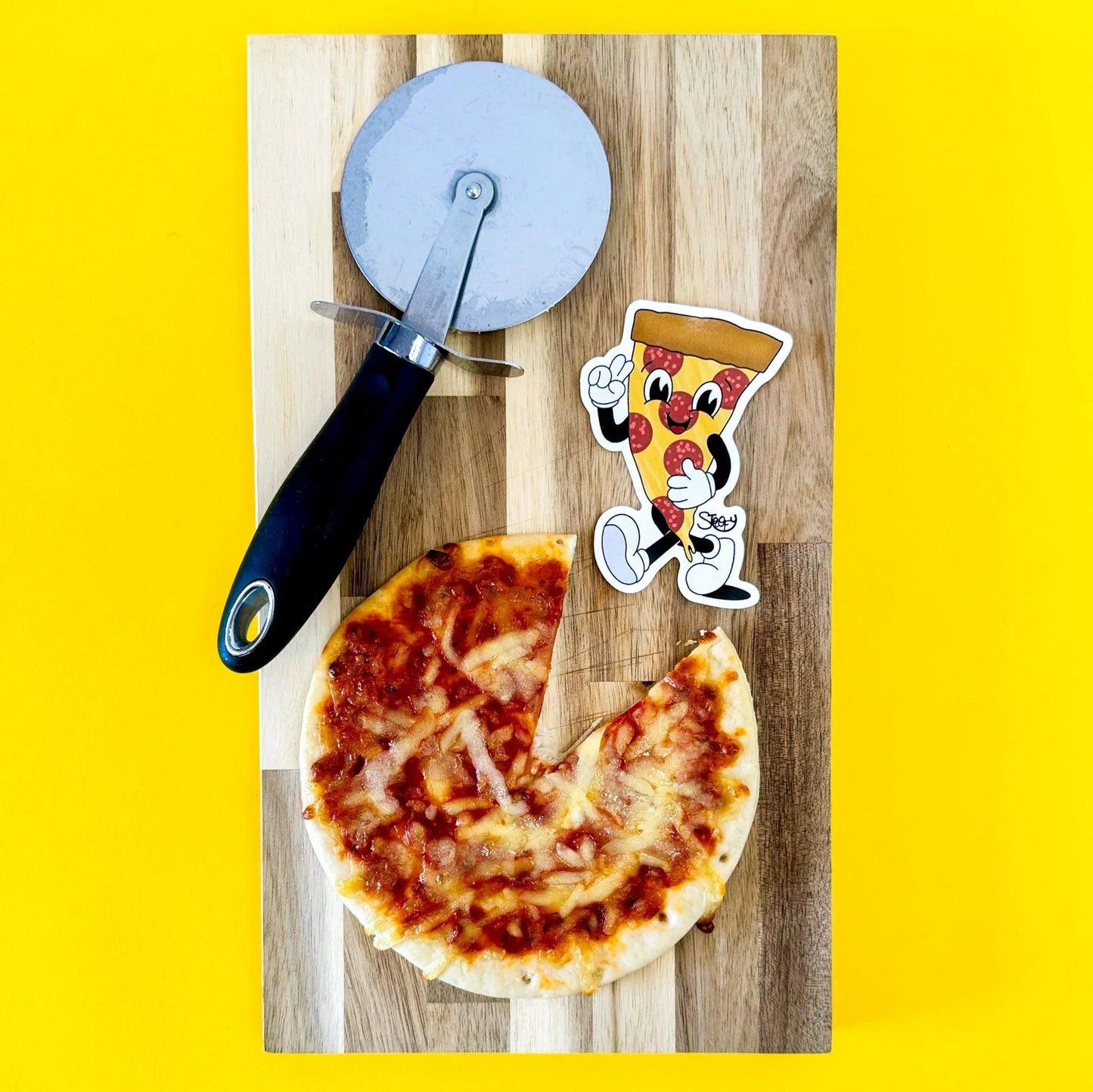 "Pizza Pal" Die-Cut Vinyl Sticker - STOOFY