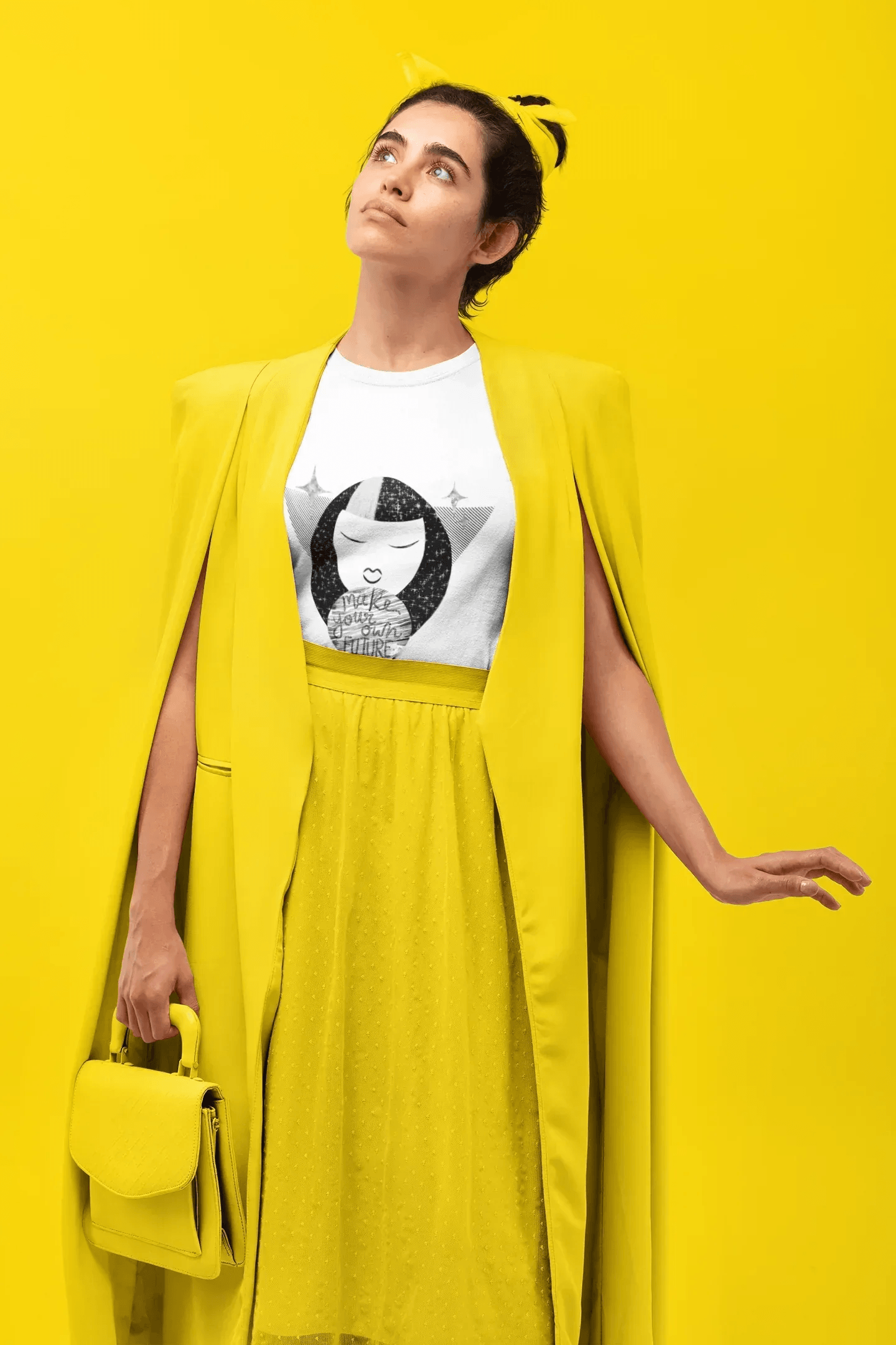 "Make Your Own Future" Unisex White T-Shirt - STOOFY
