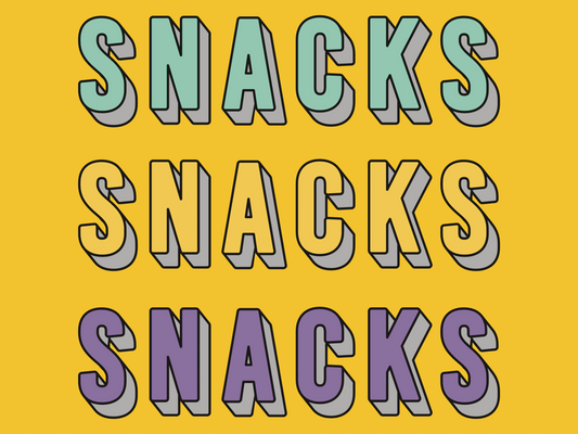 "SNACKS SNACKS SNACKS" Hand-Painted Children's/Toddler's Denim Jacket - STOOFY