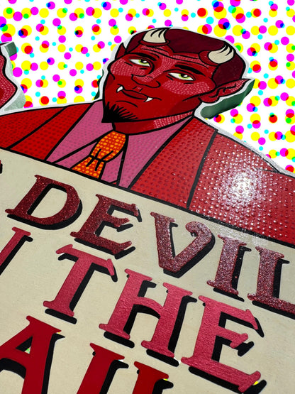 The Devil is in the Detail - Original Mixed-Media Artwork by Stoofy - STOOFY