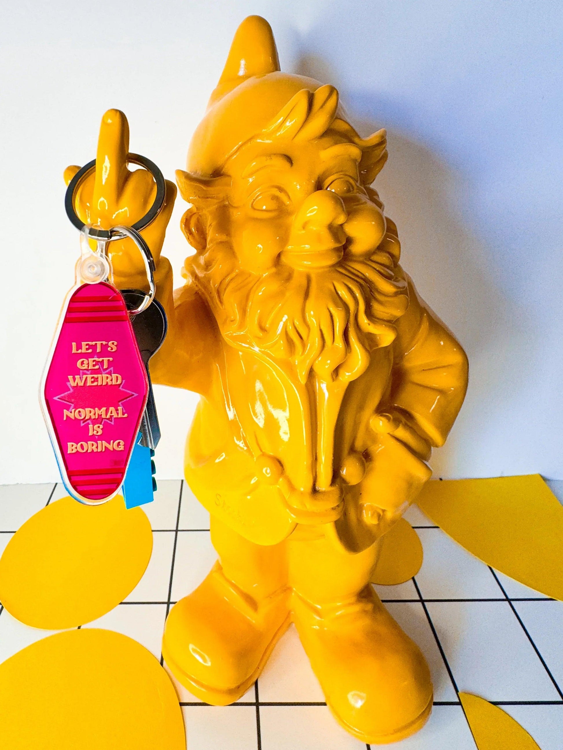 Stoofy “Let’s Get Weird” Motel Style Keyring - STOOFY