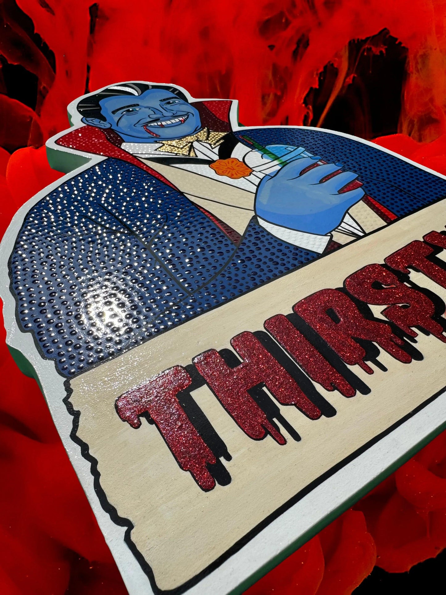 Thirsty? - Original Mixed-Media Artwork by Stoofy - STOOFY