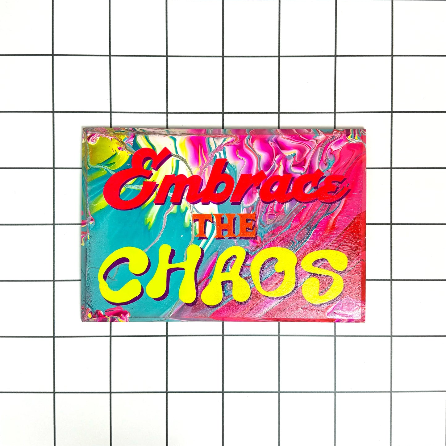 Embrace the Chaos | Original Hand-Painted Sign | Stoofy - STOOFY