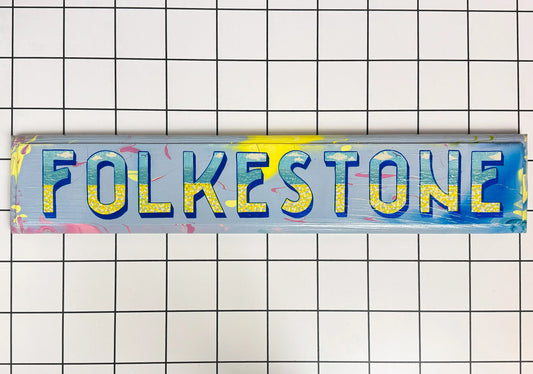 Folkestone | Original Hand-Painted Sign | Stoofy - STOOFY