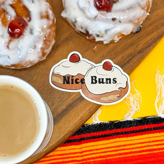 "Nice Buns" Die-Cut Vinyl Sticker - STOOFY