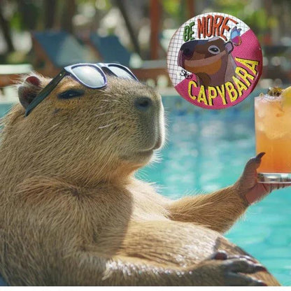 “Be More Capybara” Badge - STOOFY
