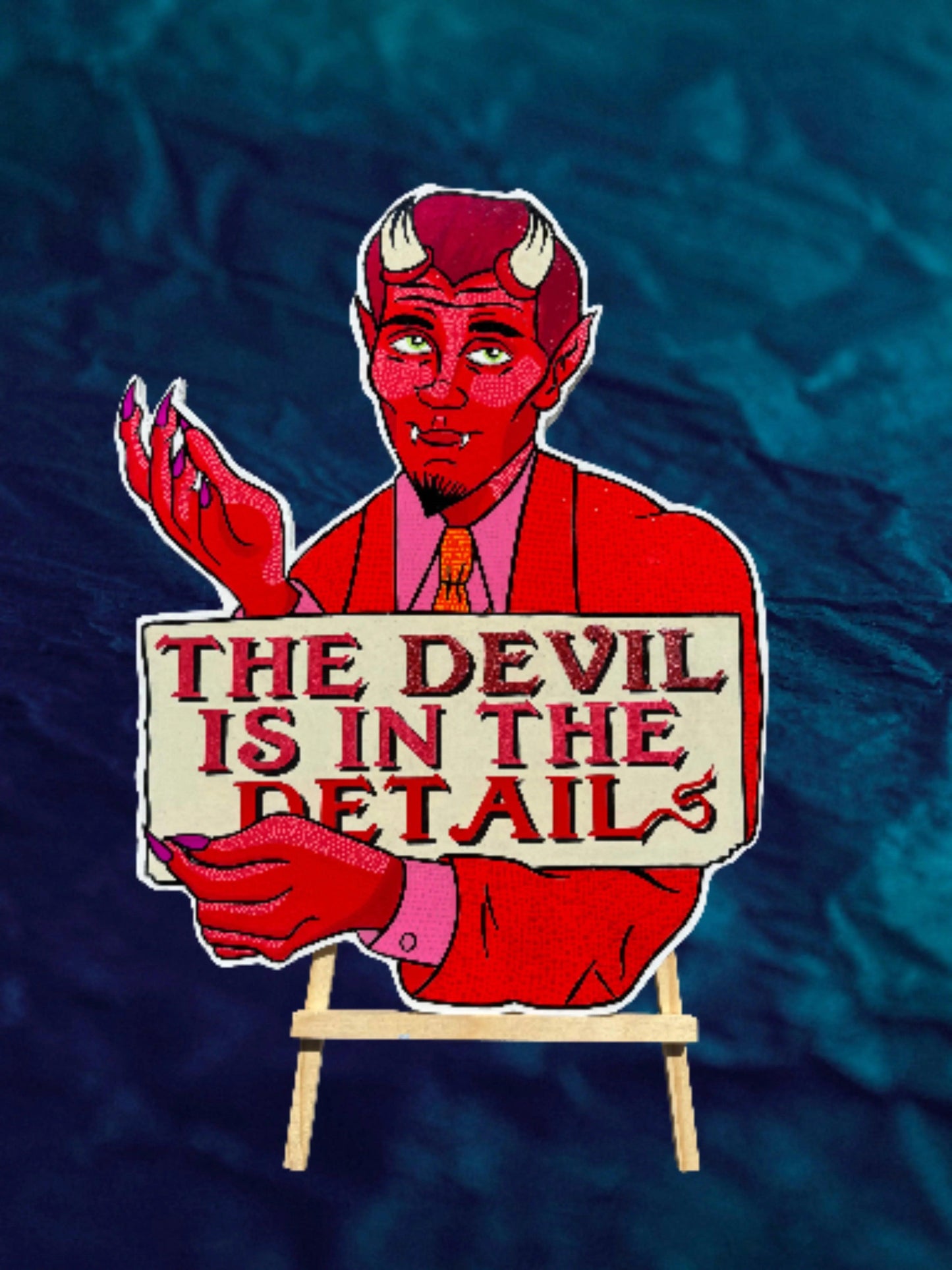 The Devil is in the Detail - Original Mixed-Media Artwork by Stoofy - STOOFY