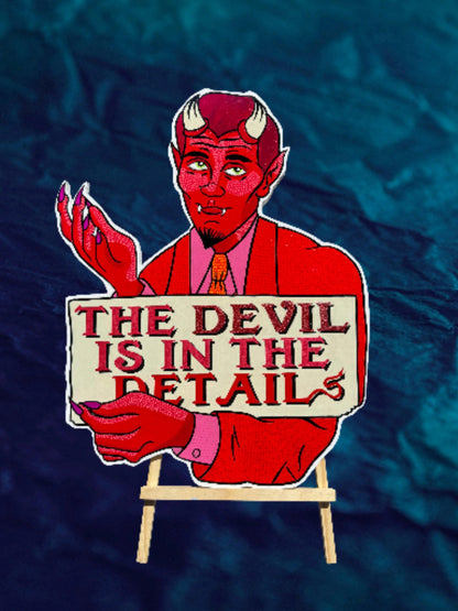The Devil is in the Detail - Original Mixed-Media Artwork by Stoofy - STOOFY