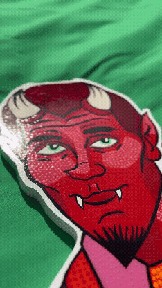 The Devil is in the Detail - Original Mixed-Media Artwork by Stoofy - STOOFY