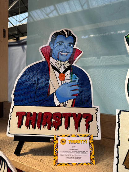 Thirsty? - Original Mixed-Media Artwork by Stoofy - STOOFY