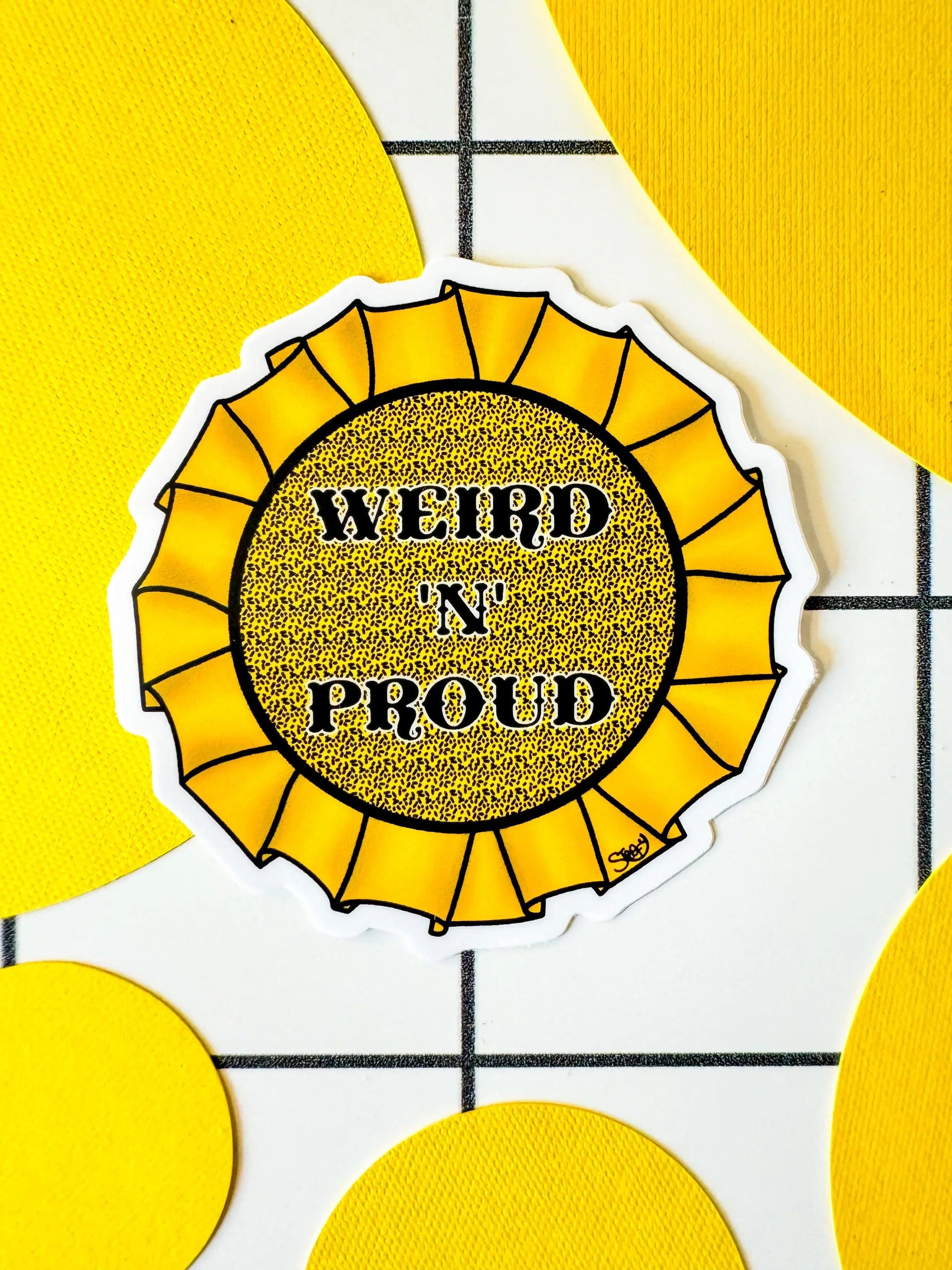 Stoofy “Weird ‘n’ Proud” Vinyl Sticker - STOOFY