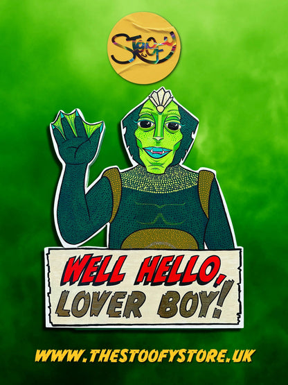 Gill from the Black Lagoon - Original Mixed-Media Artwork by Stoofy - STOOFY