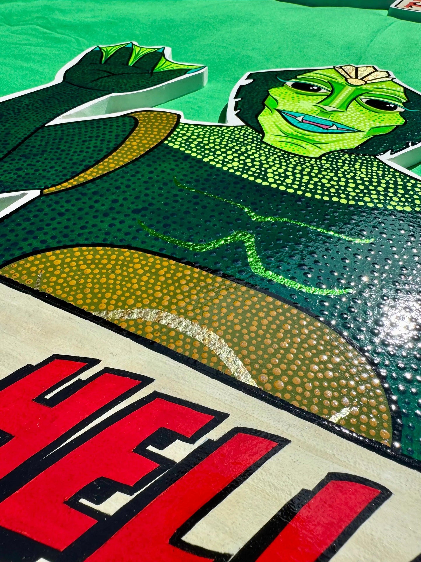 Gill from the Black Lagoon - Original Mixed-Media Artwork by Stoofy - STOOFY