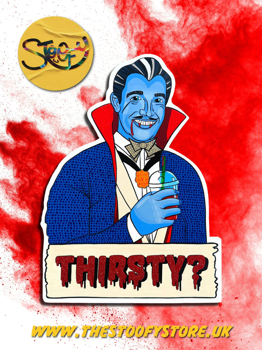 Thirsty? - Original Mixed-Media Artwork by Stoofy - STOOFY
