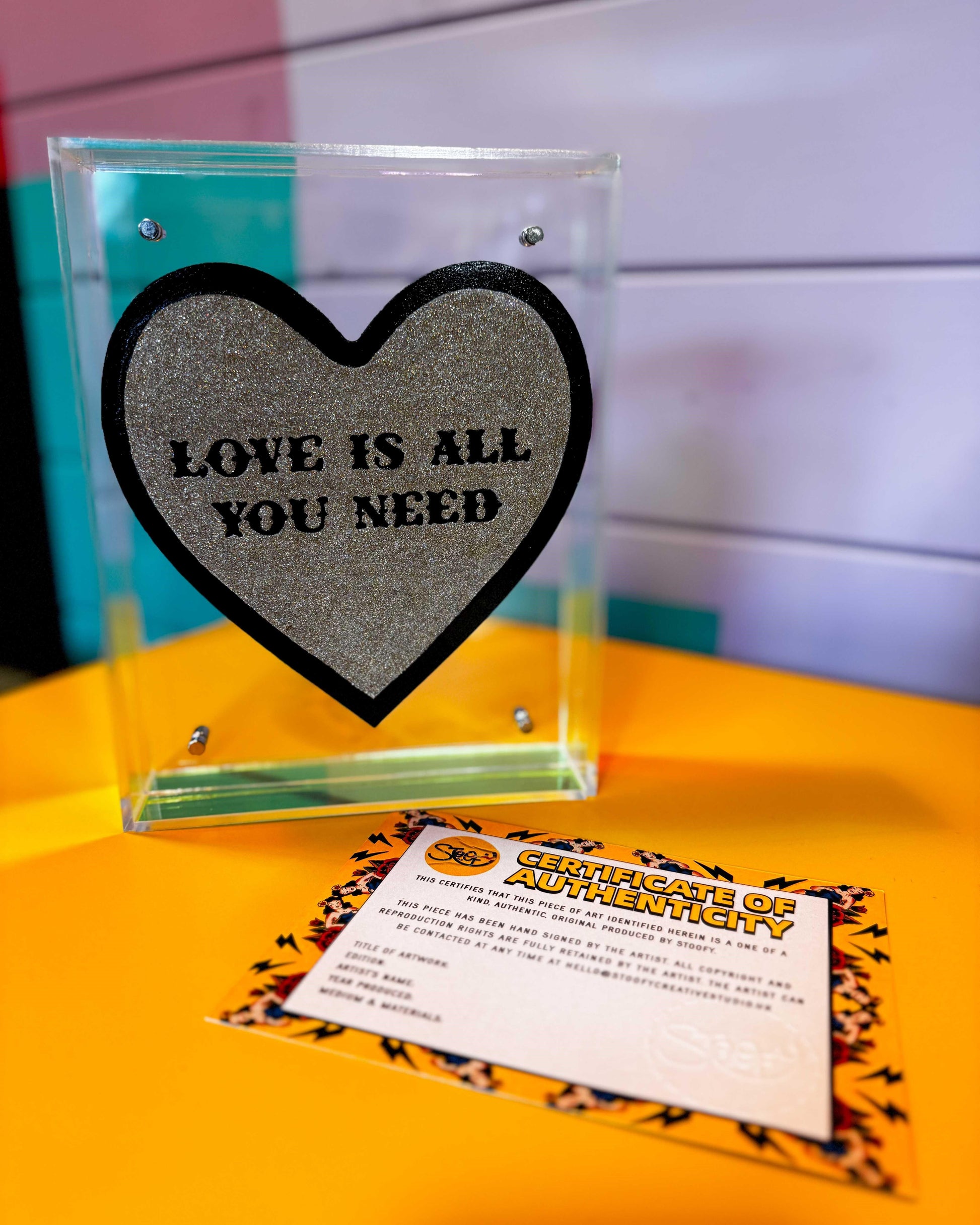 "Love Is All You Need" | Original Hand-Painted Artwork | Stoofy - STOOFY