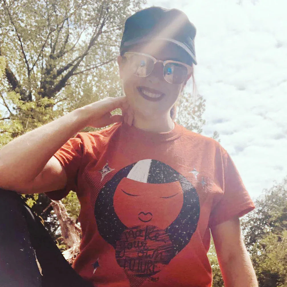 "Make Your Own Future" Unisex White T-Shirt - STOOFY