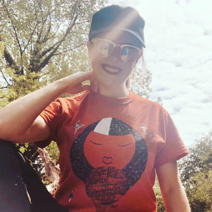 "Make Your Own Future" Unisex White T-Shirt - STOOFY