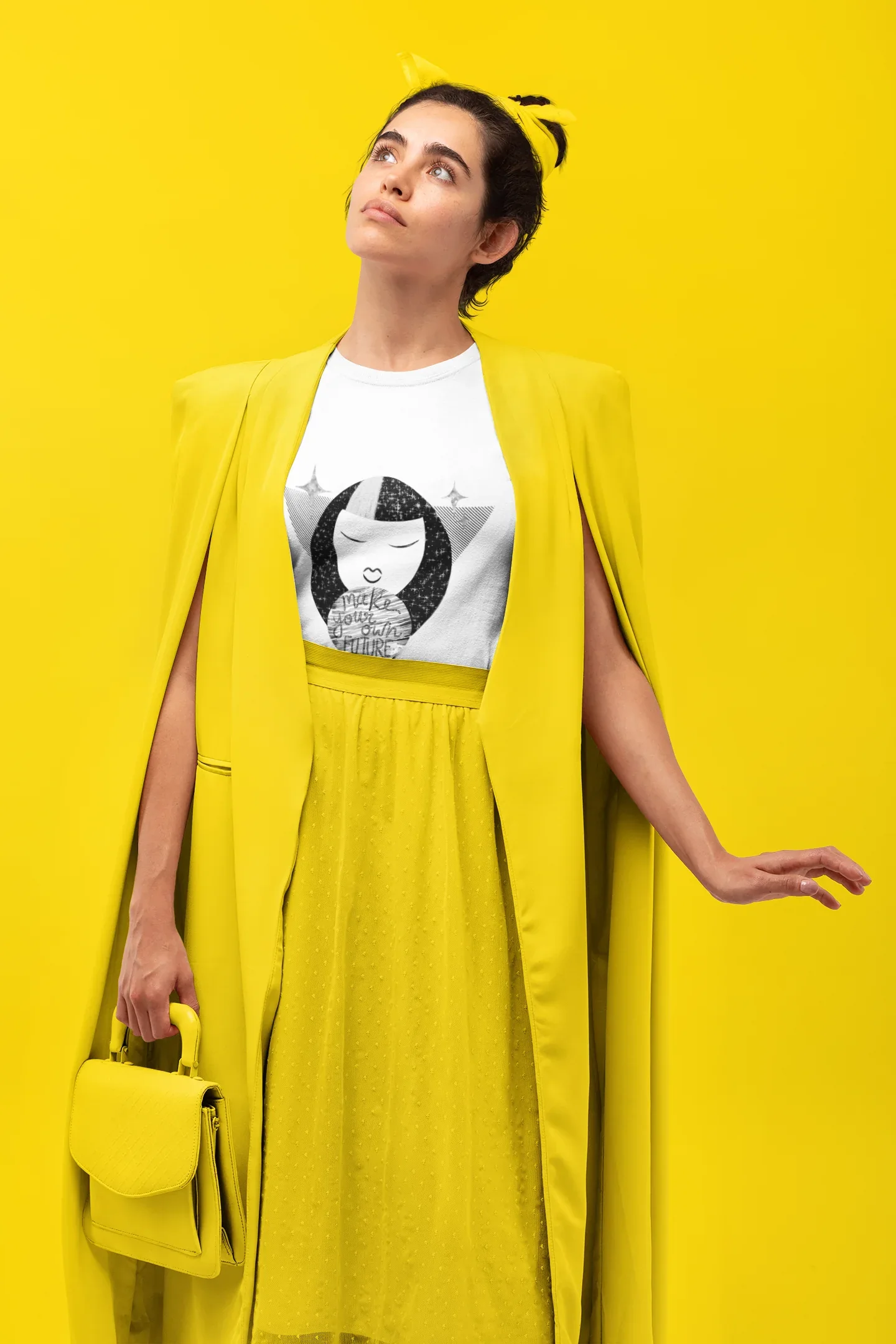 "Make Your Own Future" Unisex White T-Shirt - STOOFY