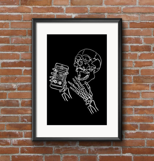 “Tindeath Do Us Part” A4 Art Print - STOOFY
